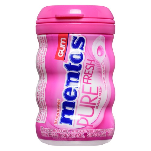 Mentos Sugar Free Pure Fresh Gum Bubble Fresh 50 EA