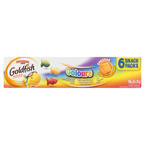 Pepperidge Farm Goldfish Crackers Colours Cheddar 6 x 26 g