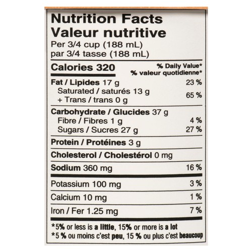 So Delicious Dairy-Free Cashew-Based Frozen Dessert Salted Caramel Cluster 500 ml