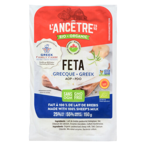 L'Ancetre Organic Cheese Greek Feta 150 g