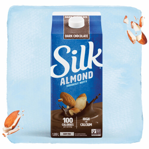 Silk Dairy-Free Almond Beverage Dark Chocolate Flavour 1.89 L