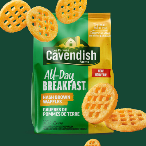 Cavendish Farms All Day Breakfast Waffles Hash Browns 625 g (frozen)