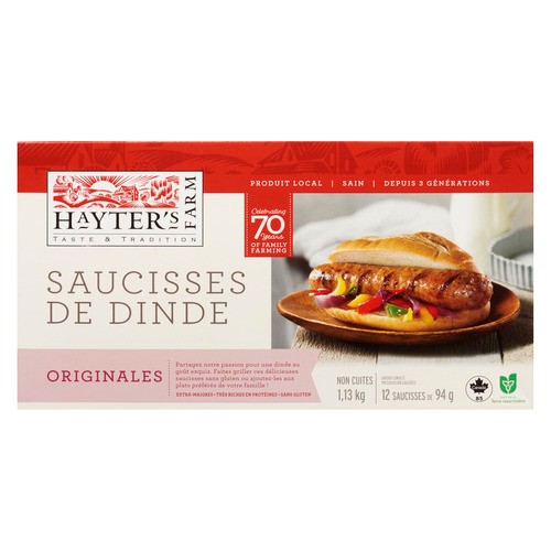 Hayter's Farm Turkey Sausage Original 1.13 kg