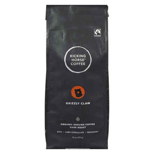 Kicking Horse Organic Ground Coffee Grizzly Claw Dark Roast 284 g