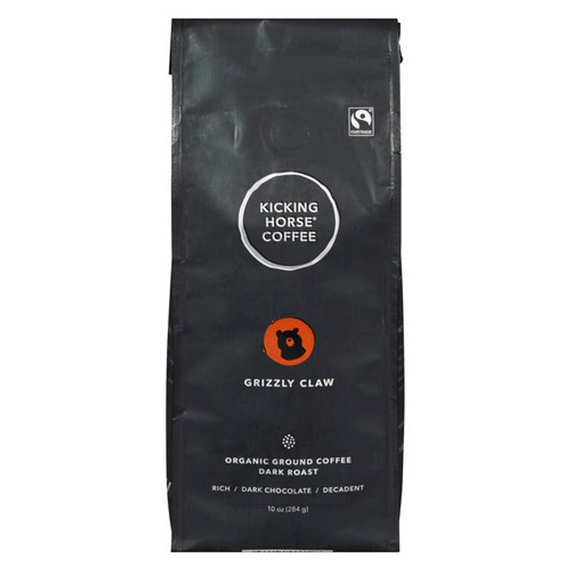 Kicking Horse Organic Ground Coffee Grizzly Claw Dark Roast 284 g ...