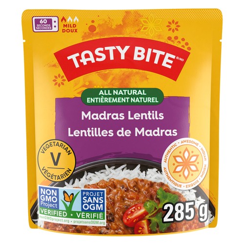 Tasty Bite All Natural Madras Lentils Mild 285 g