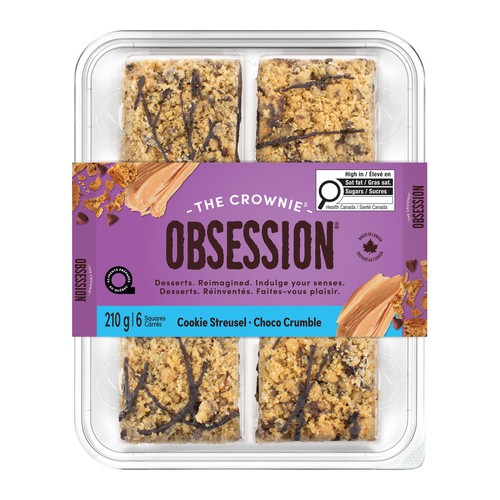 Obsession The Crownie Squares Cookie Streusel 210 g