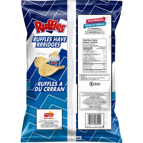 Ruffles Regular Potato Chips Value Size 380 g