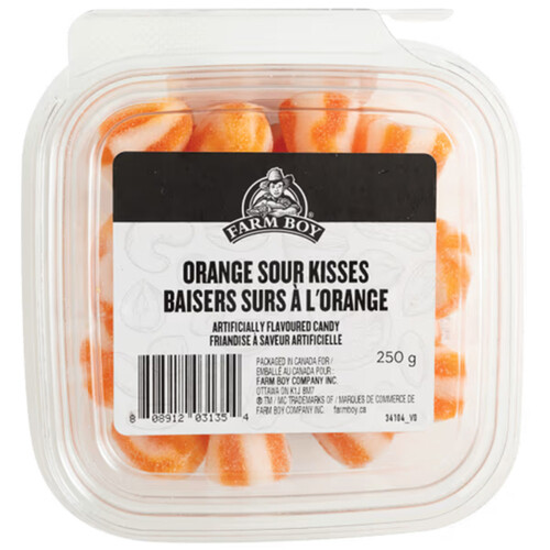 Farm Boy Candy Orange Sour Kisses 250 g