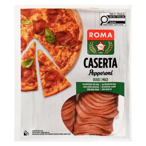 Roma Pepperoni Caserta Sliced 375 g