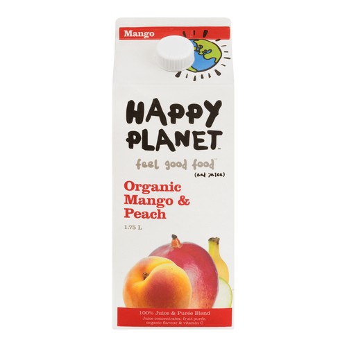 Happy Planet Organic Juice Peach Mango 1.75 L
