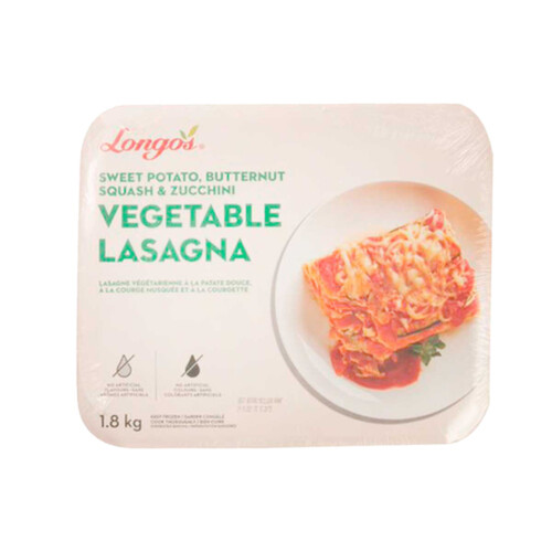 Longo's Frozen Vegetable Lasagna Sweet Potato Butternut Squash & Zucchini 1.8 kg