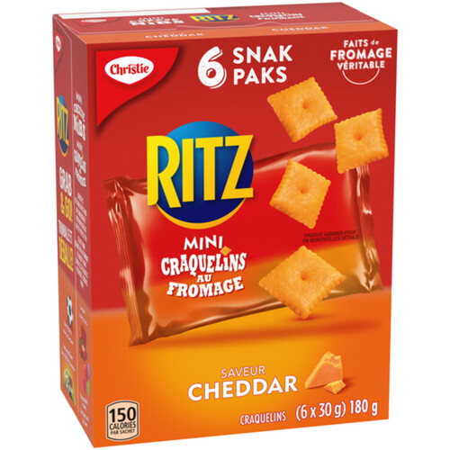 Ritz Snack Pack Cheese Nibs Mini 6 x 30 g