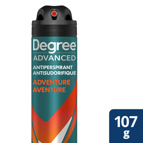 Degree Men Advanced Dry Spray Antiperspirant Deodorant Adventure 107 g