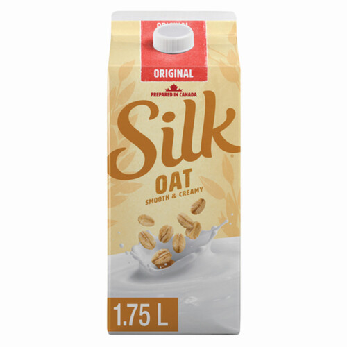 Silk Dairy-Free Plant Based Oat Beverage Original Plain 1.75 L