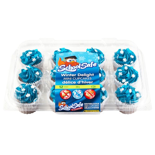 School Safe Mini Cupcakes Chocolate 300 g (frozen)
