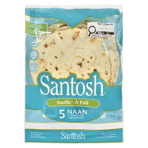 Santosh Garlic Naan 500 g (frozen)