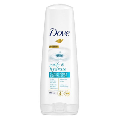 Dove Purify & Hydrate Conditioner Moisturizes With Bio-Nourish Complex 355 ml