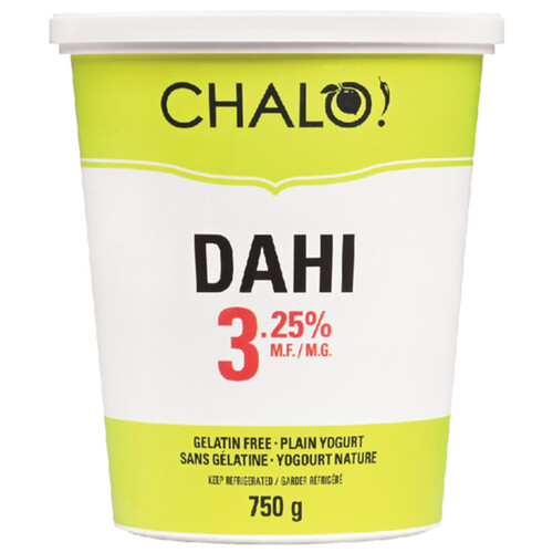 Chalo! Dahi 3.25% Yogurt Plain 750 g