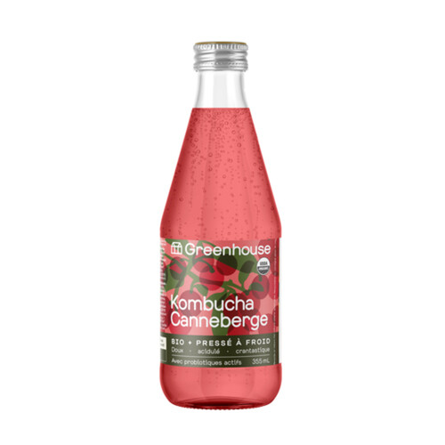 Greenhouse Organic Kombucha Cranberry 340 ml (bottle)