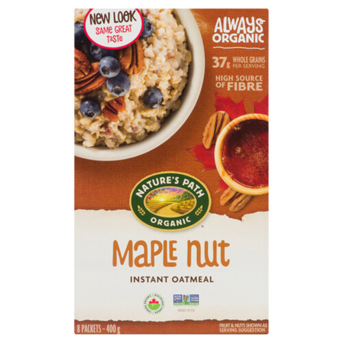 Nature's Path Organic Hot Oatmeal Maple Nut 400 g