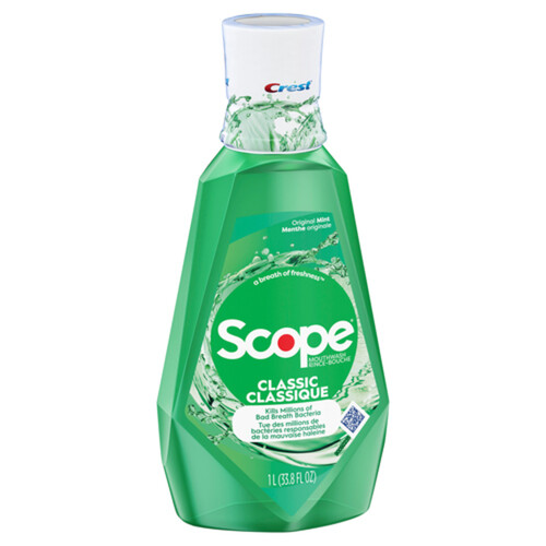 Crest Scope Mouthwash Classic Original Mint 1 L