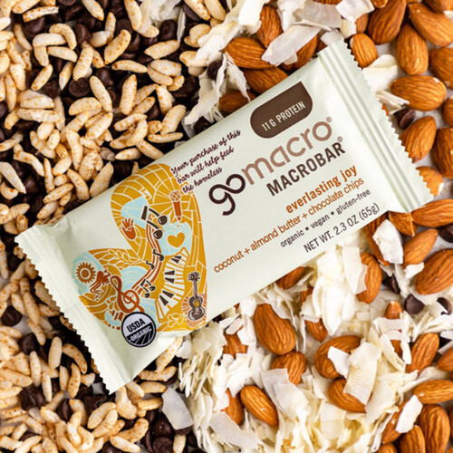 GoMacro Gluten-Free Vegan Macrobar Coconut & Almond Butter + Chocolate Chips 65 g