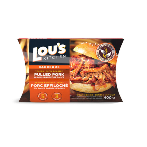 Lou's Kitchen Pulled Pork In Barbeque Sauce 400 g