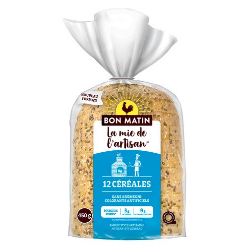 Bon Matin La Mie de l'Artisan Artisan-Style Bread 12 Grains 450 g