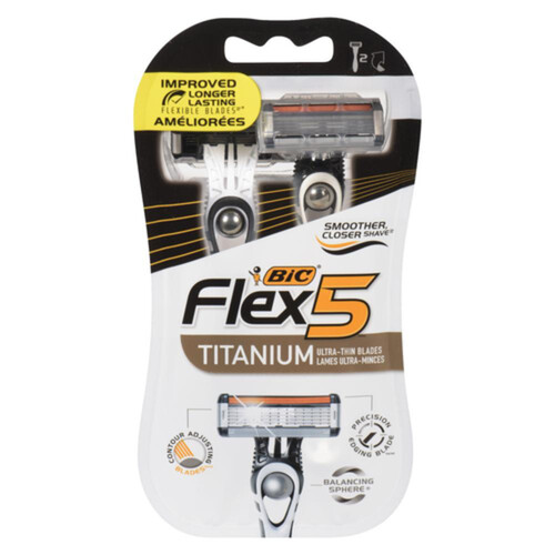 Bic Flex 5 Blade Men Razor 2 Pack