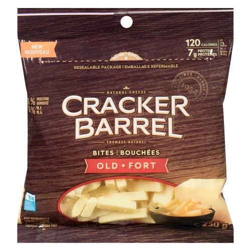 Cracker Barrel Cheese Cheddar Bites Old White 250 g