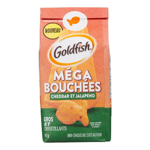 Pepperidge Farm-Goldfish Crackers Mega Bites Cheddar Jalapeno 167 g