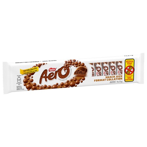 Nestlé Aero Peanut-Free Chocolate Bar Juniors Treat Size 9 x 7.3 g