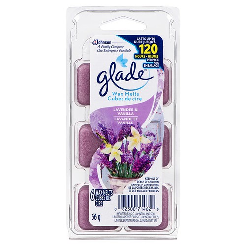 Glade Air Freshener Wax Melt Refills Lavender & Vanilla 6 Melts