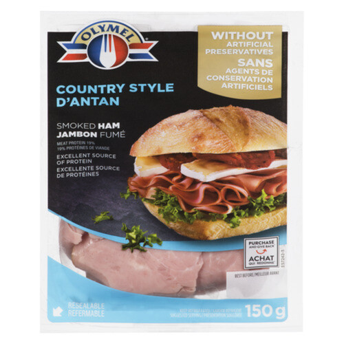 Olymel Ham Pouches Shaved Country 150 g