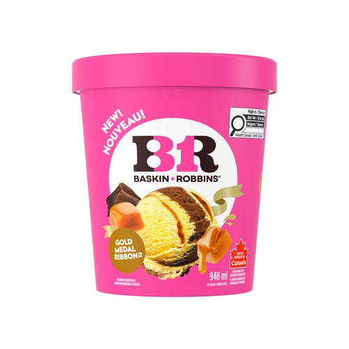 Baskin Robbins Ice Cream Gold Medal Ribbon 946 ml