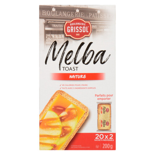 Grissol Melba Toast Nature Original 200 g