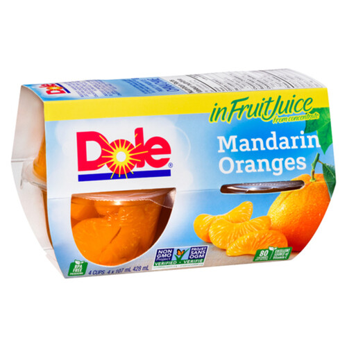 Dole In Fruit Juice Mandarin Oranges 4 x 107 ml 