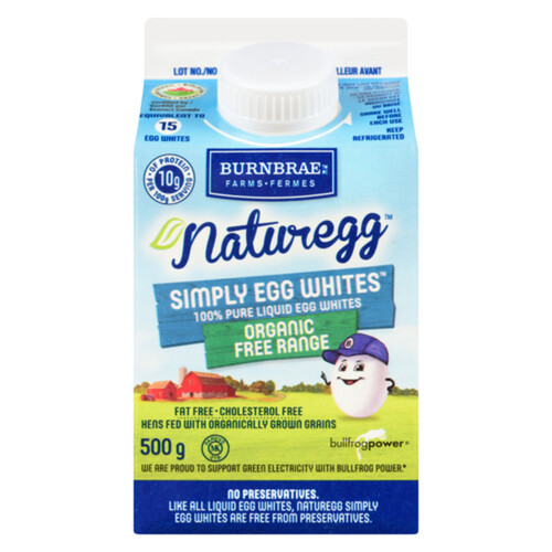 Naturegg Organic Simply Egg Whites Free Range Liquid Egg Whites 500 g