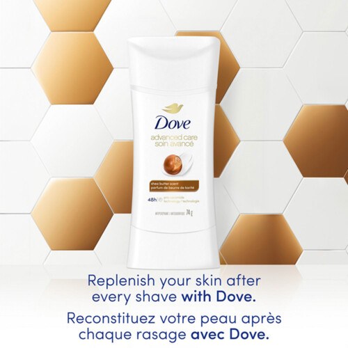Dove Advanced Care Antiperspirant Women Deodorant Shea Butter Scent 74 g
