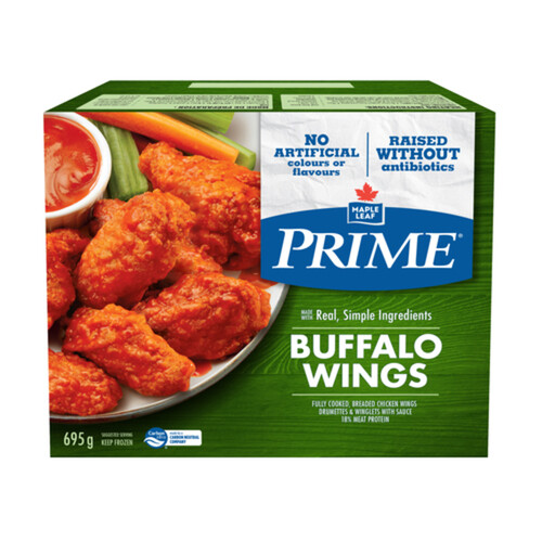 Prime Buffalo Chicken Wings Raised Without Antibiotics 695 g