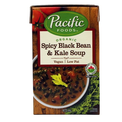 Pacific Foods Organic Soup Spicy Black Bean & Kale 472 mL