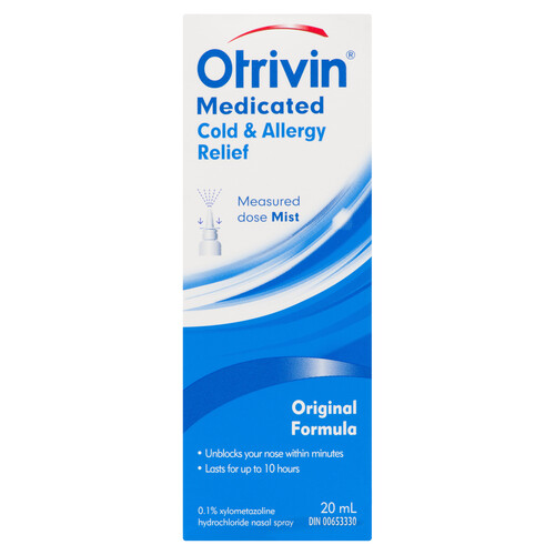 Otrivin Nasal Spray Cold & Allergy Relief 20 ml
