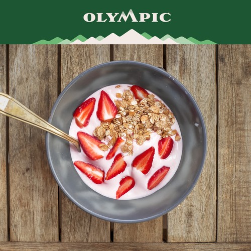 Olympic Organic 3% Yogurt Strawberry 650 g