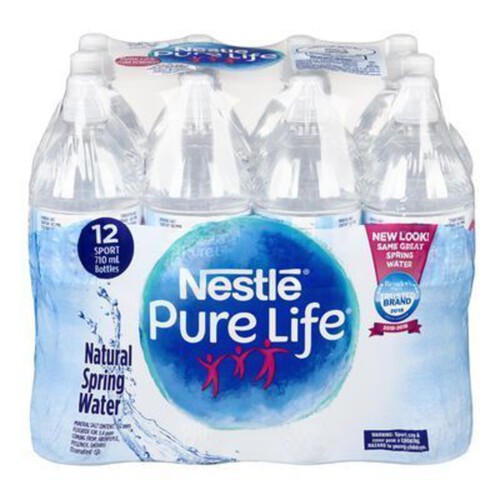 Nestlé Pure Life Natural Spring Water 12 x 710 ml