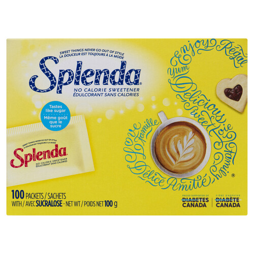 Splenda Sweetener Calorie Free 100 EA