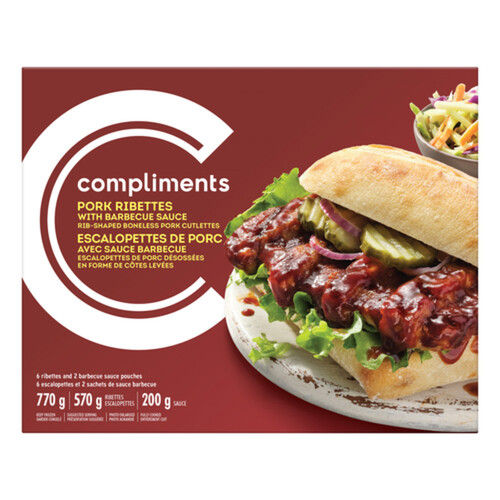 Compliments Frozen Pork Ribette 770 g