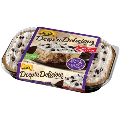 McCain DeepNDel Cookies N Cream Cake 510 g (frozen)