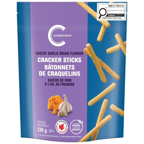 Compliments Cracker Sticks Cheesy Garlic Bread 130 g