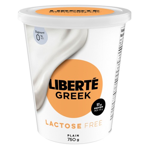 Liberté Lactose-Free 0% Greek Yogurt Plain 750 g